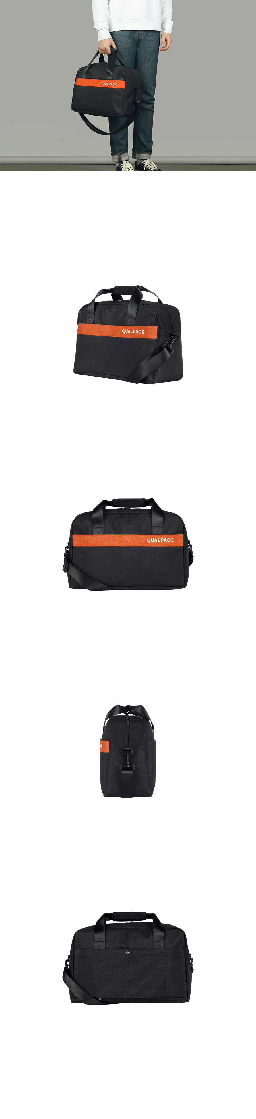 퀄팩(QUALPACK) 퀄팩 여행용 보스턴백 QB4001 오렌지