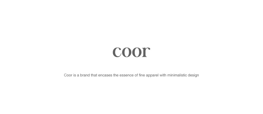 쿠어(COOR) 울 미니멀 자켓 (블랙)