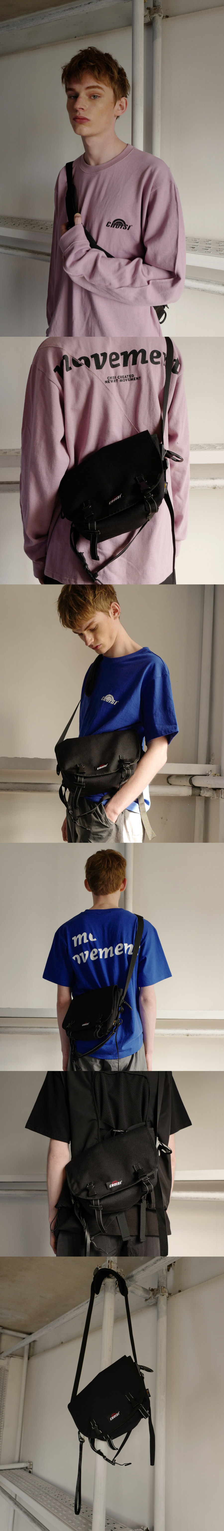 쵸이지(CHOISI) Buckle Wa ist bag (Black)