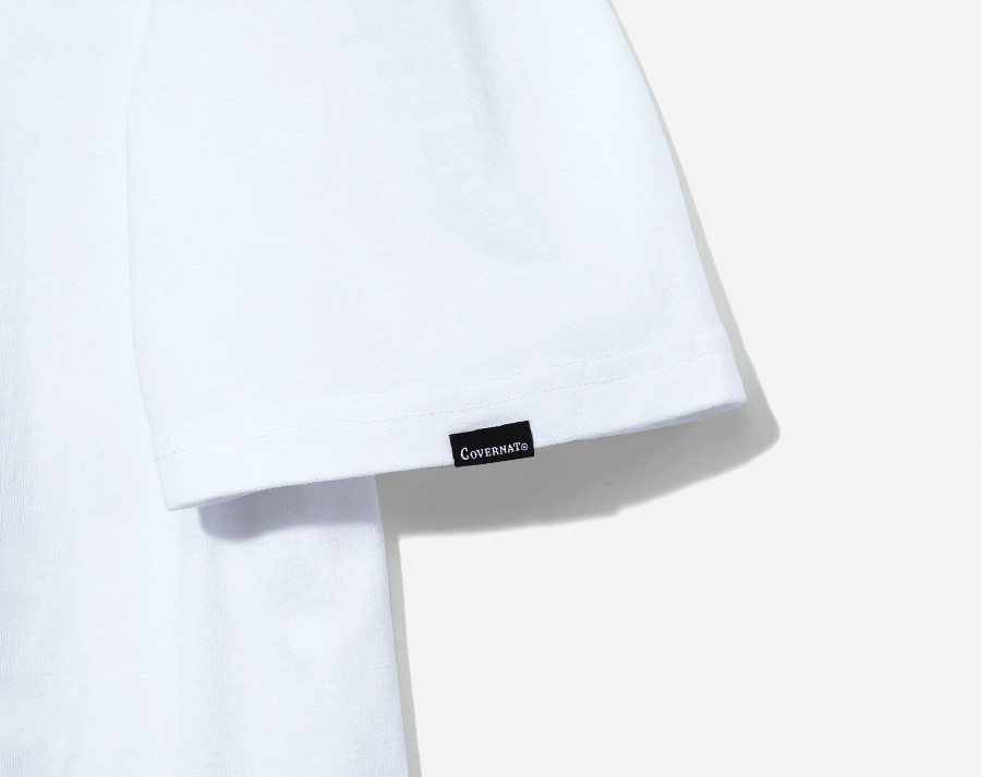 커버낫(COVERNAT) S/S ARCH LOGO TEE WHITE/RED