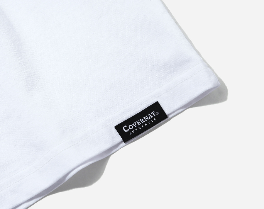 커버낫(COVERNAT) S/S ARCH LOGO TEE WHITE/GREEN