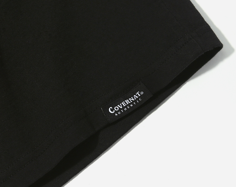커버낫(COVERNAT) S/S ARCH LOGO TEE BLACK / YELLOW