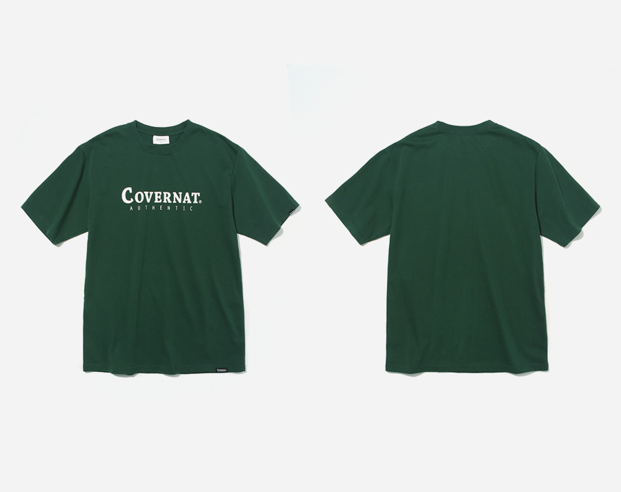 커버낫(COVERNAT) S/S AUTHENTIC LOGO TEE GREEN