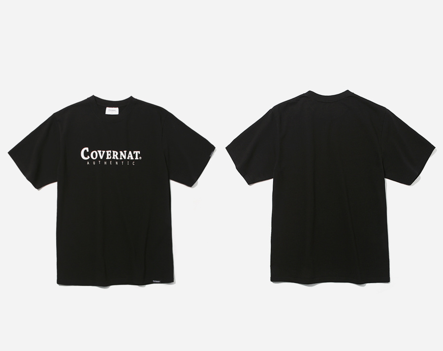 커버낫(COVERNAT) S/S AUTHENTIC LOGO TEE BLACK
