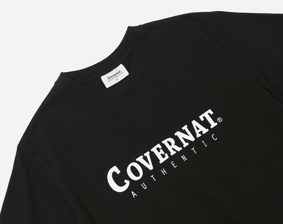 커버낫(COVERNAT) S/S AUTHENTIC LOGO TEE BLACK