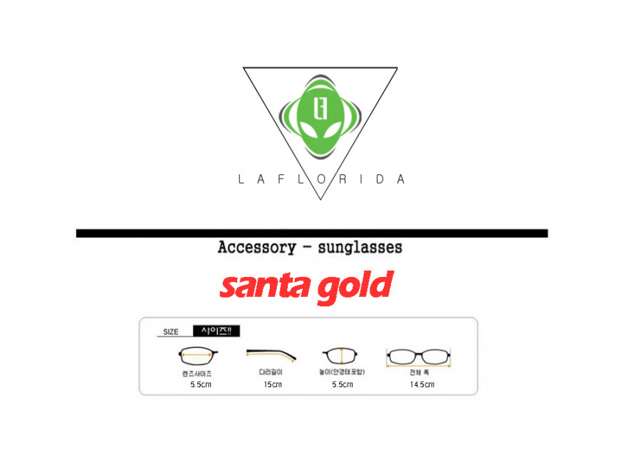 라플로리다(LAFLORIDA) 산타 골드 glasses