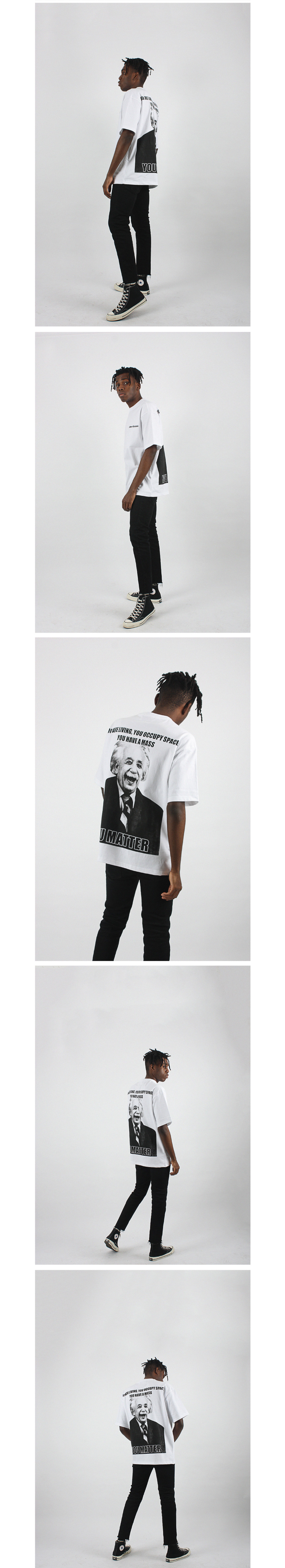 꼼파뇨(COMPAGNO) [16수] 헤비 오버핏 알버트 매러 반팔 화이트