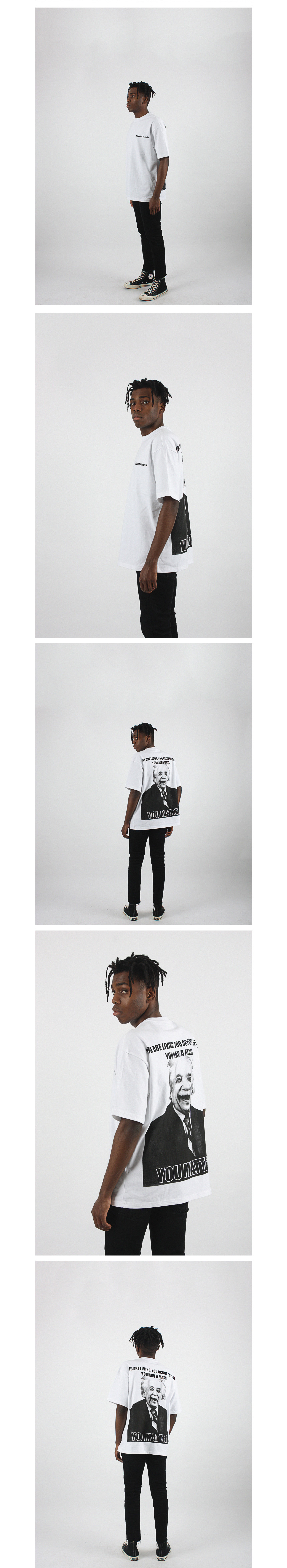 꼼파뇨(COMPAGNO) [16수] 헤비 오버핏 알버트 매러 반팔 화이트