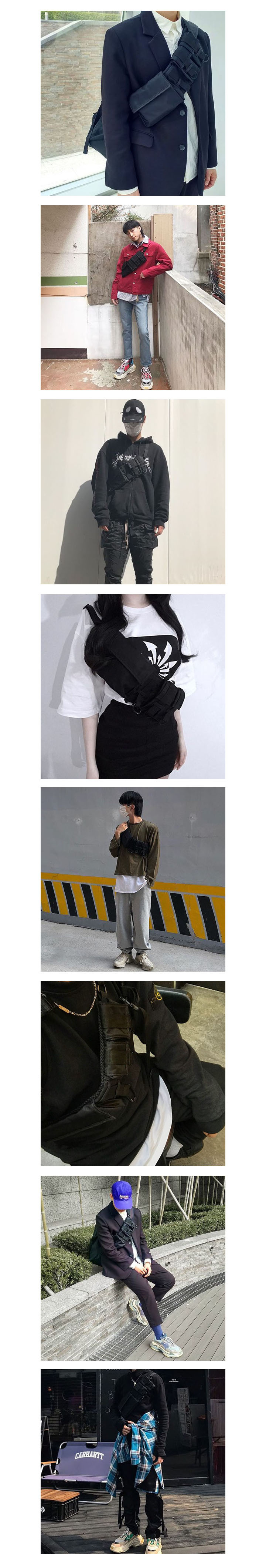 슬리피슬립(SLEEPYSLIP) [unisex]183; 3POCKET UTILITY BAG BLACK