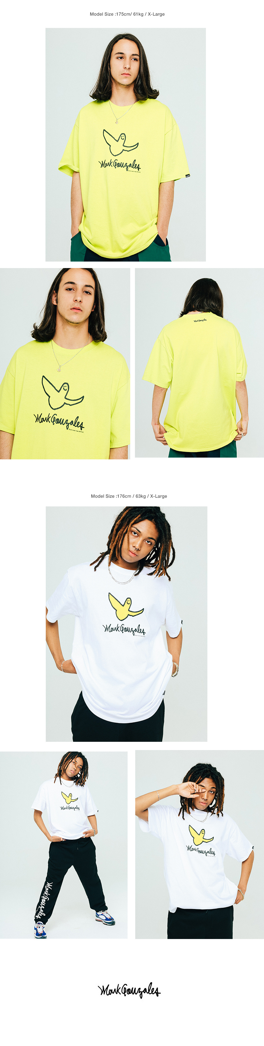 마크 곤잘레스(MARK GONZALES) SIGNATURE LOGO T-SHIRTS BLACK