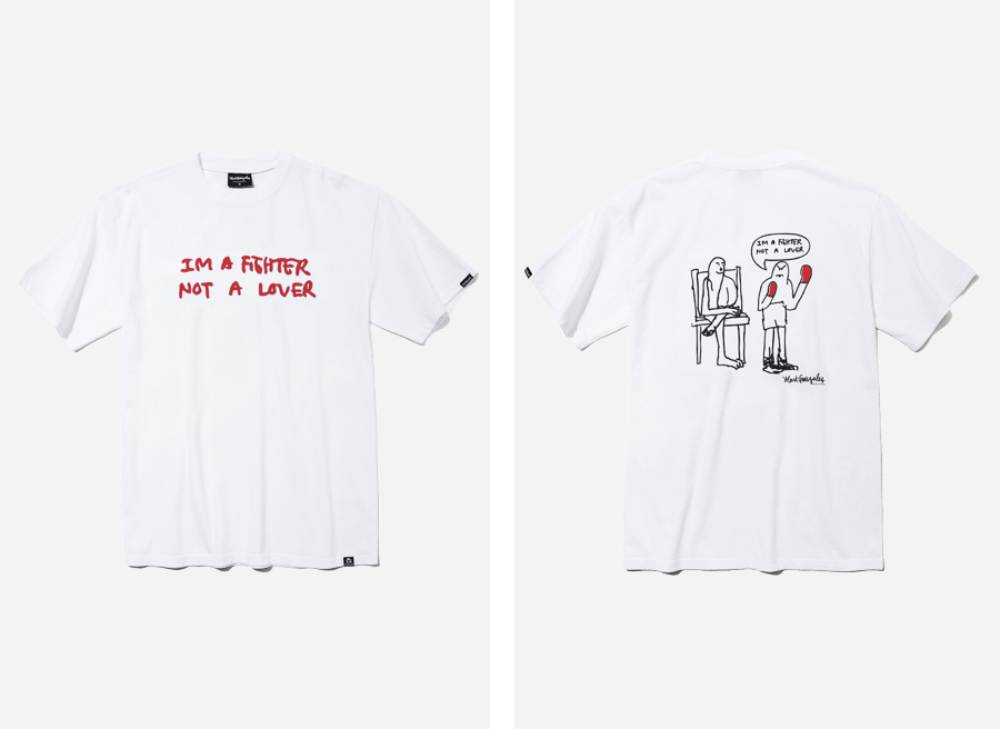 마크 곤잘레스(MARK GONZALES) FIGHTER T-SHIRTS WHITE