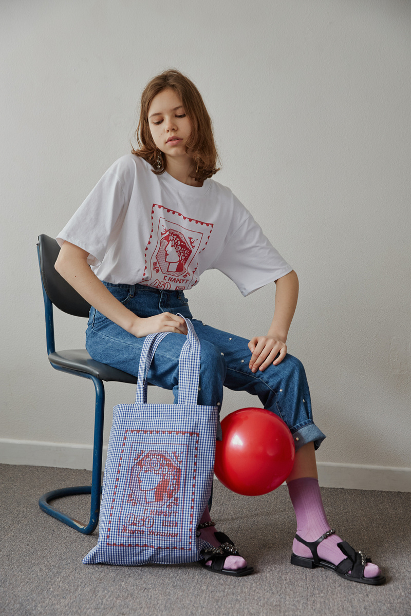 이슈넘버(ISSUE NUMBER) 5.6 STAMP BAG (블루)