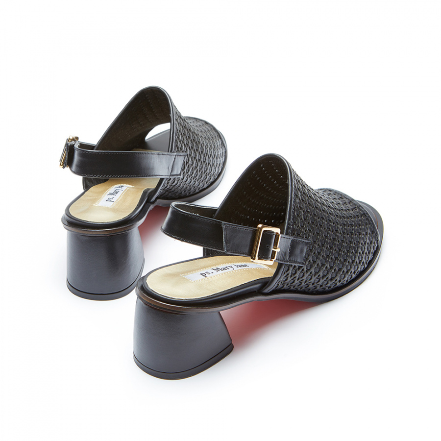 피에스메리제인(PSMARYJANE) 7025 weaving sandal black