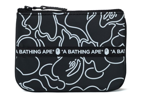 베이프(B.A.P.E) ABC NEON CAMO TARPOULIN WALLET S