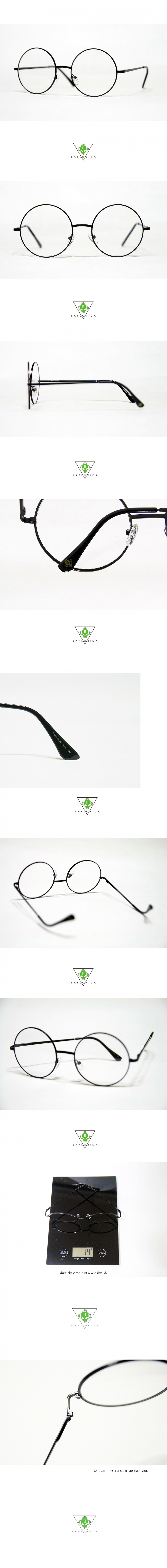 라플로리다(LAFLORIDA) [라플로리다] 산타 블랙 glasses