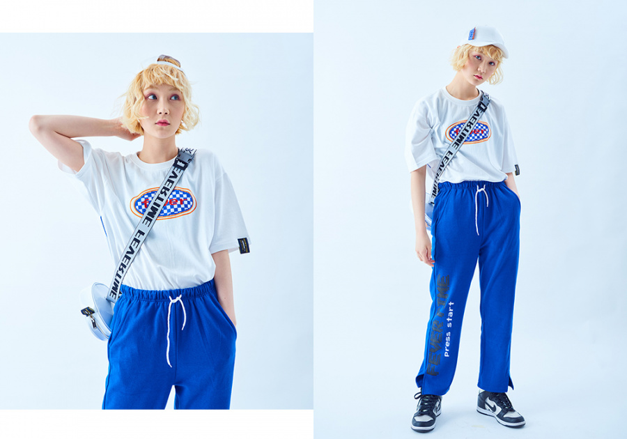 피버타임(FEVERTIME) 2018 FEVER 체커 티셔츠 [5COLOR]