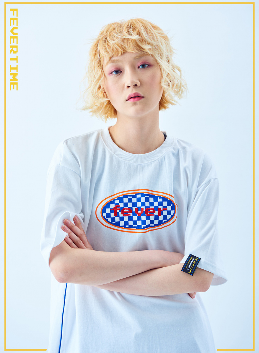 피버타임(FEVERTIME) 2018 FEVER 체커 티셔츠 [5COLOR]