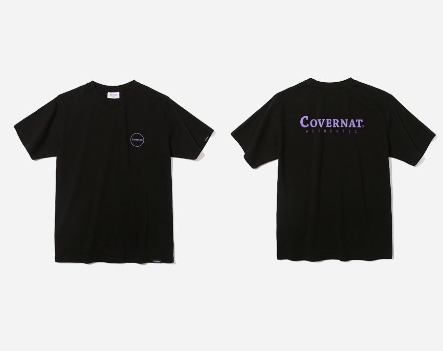 커버낫(COVERNAT) S/S CIRCLE AUTHENTIC LOGO TEE BLACK