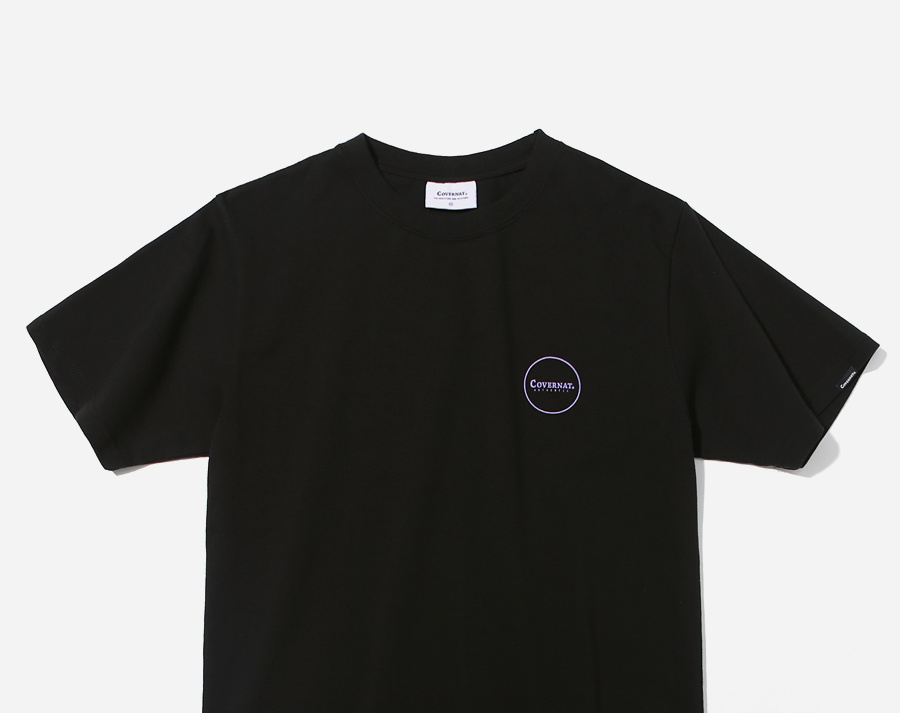 커버낫(COVERNAT) S/S CIRCLE AUTHENTIC LOGO TEE BLACK
