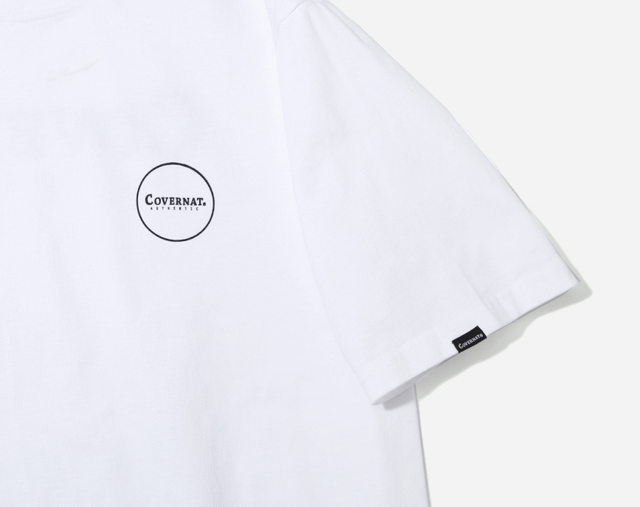 커버낫(COVERNAT) S/S CIRCLE AUTHENTIC LOGO TEE WHITE