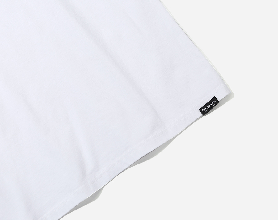 커버낫(COVERNAT) S/S CIRCLE AUTHENTIC LOGO TEE WHITE