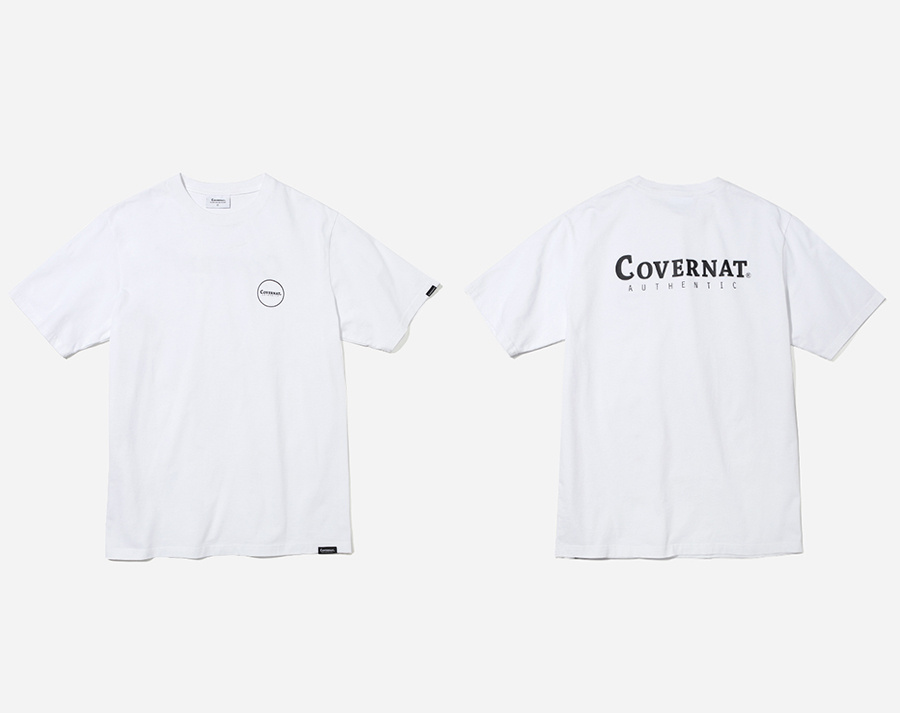 커버낫(COVERNAT) S/S CIRCLE AUTHENTIC LOGO TEE WHITE