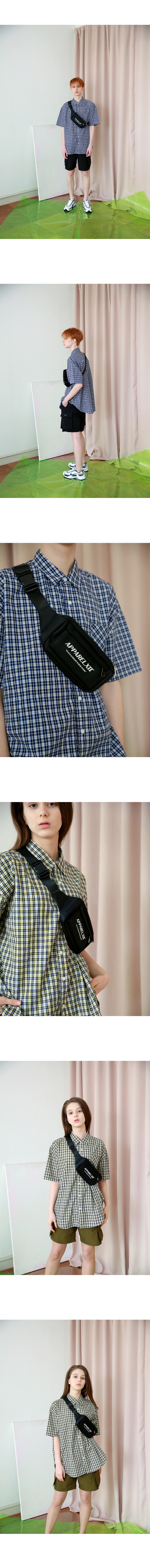 어패럴싯(APPARELXIT) 유니섹스 어패럴싯 슬링백 블랙