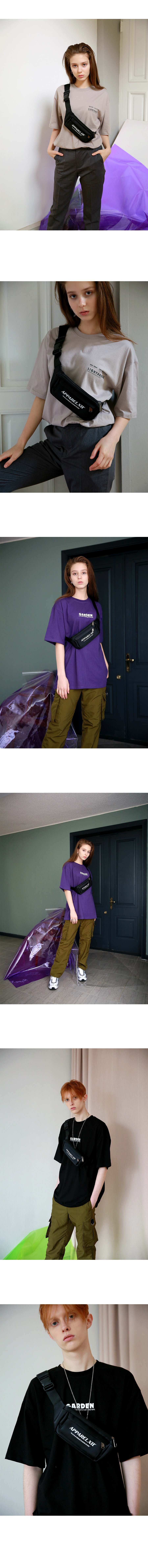 어패럴싯(APPARELXIT) 유니섹스 어패럴싯 슬링백 블랙