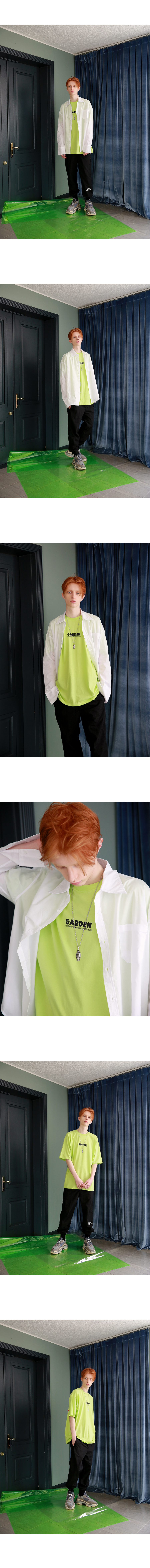 어패럴싯(APPARELXIT) 유니섹스 가든 로고 티셔츠 퍼플