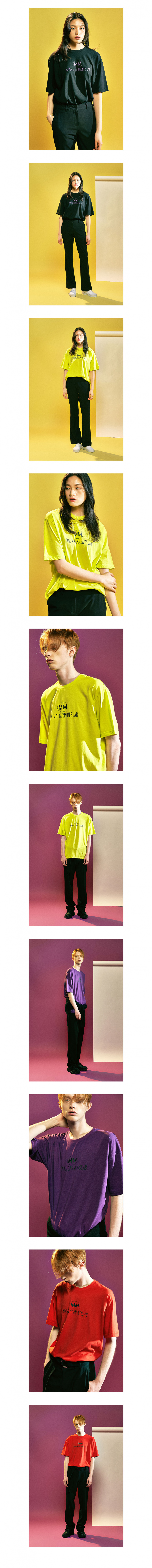 엠엠지엘(MMGL) 로고 실크 반팔 티셔츠 (블랙)