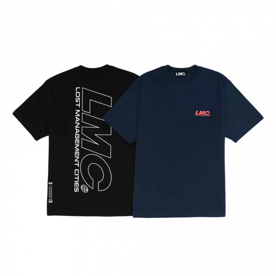 엘엠씨(LMC) LMC VERTICAL ITALIC LOGO TEE black
