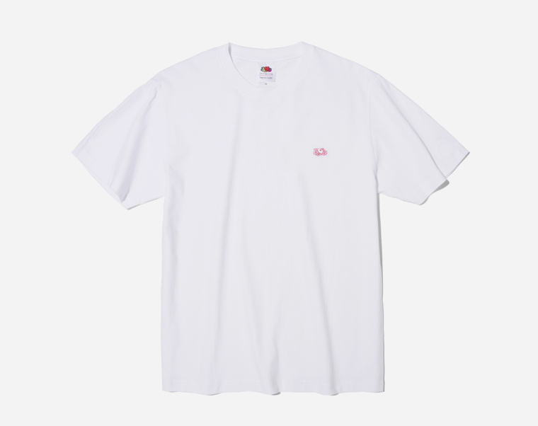 프룻오브더룸(FRUIT OF THE LOOM) [Asian fit] 210g OVAL LOGO T-SHIRTS WHITE