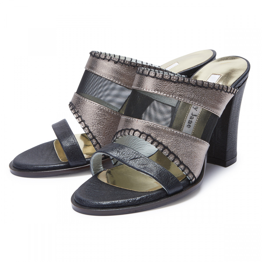 피에스메리제인(PSMARYJANE) 7053 Mesh mule shine black