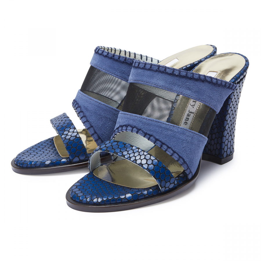 피에스메리제인(PSMARYJANE) 7053 Mesh mule blue
