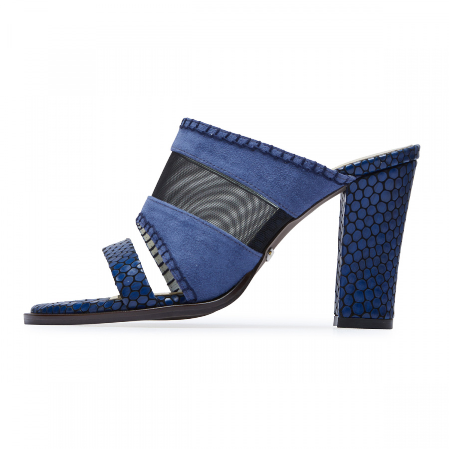 피에스메리제인(PSMARYJANE) 7053 Mesh mule blue