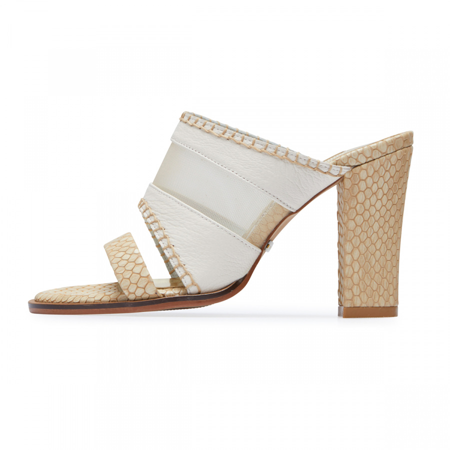 피에스메리제인(PSMARYJANE) 7053 Mesh mule cream