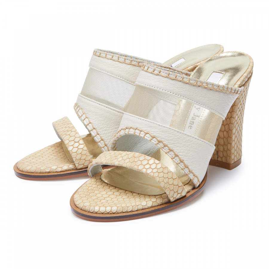 피에스메리제인(PSMARYJANE) 7053 Mesh mule cream