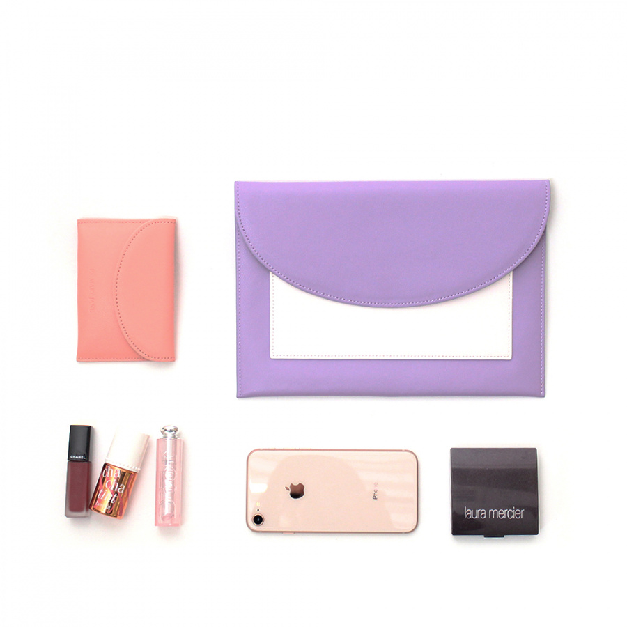 피에스메리제인(PSMARYJANE) 18A001 포켓 클러치 Lavender+1카드케이스(7colors)