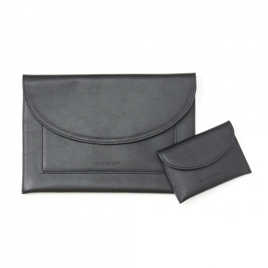 피에스메리제인(PSMARYJANE) 18A001 포켓 클러치 Black+1카드케이스(7colors)