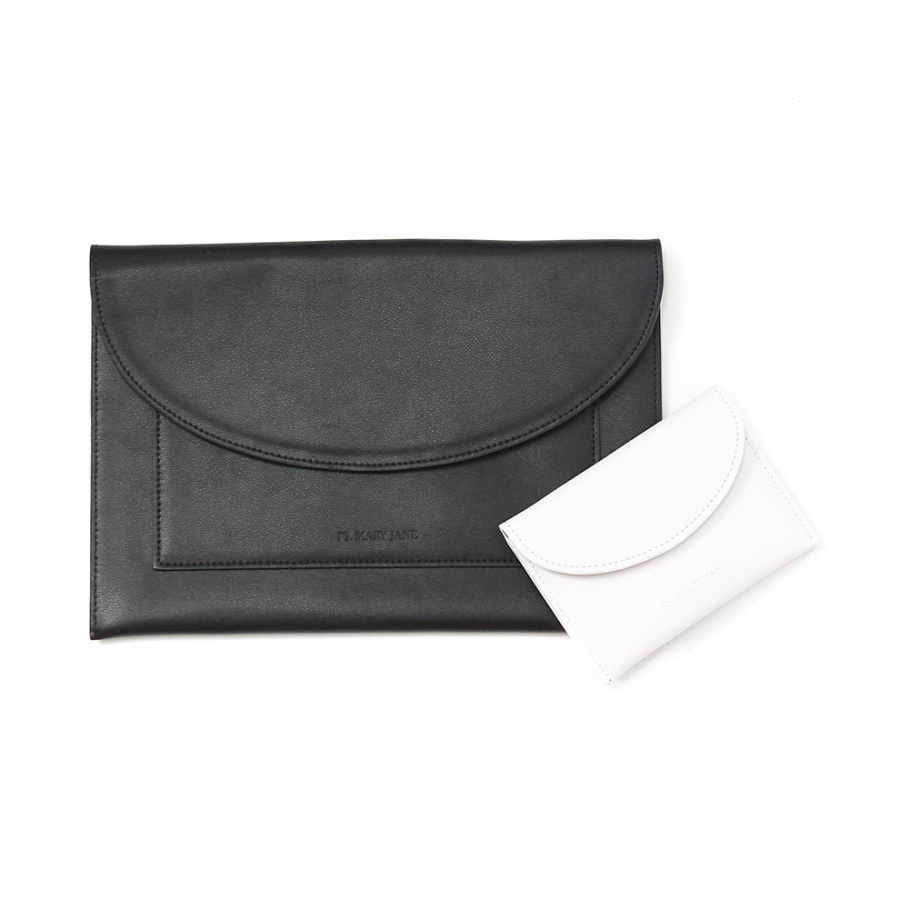 피에스메리제인(PSMARYJANE) 18A001 포켓 클러치 Black+1카드케이스(7colors)