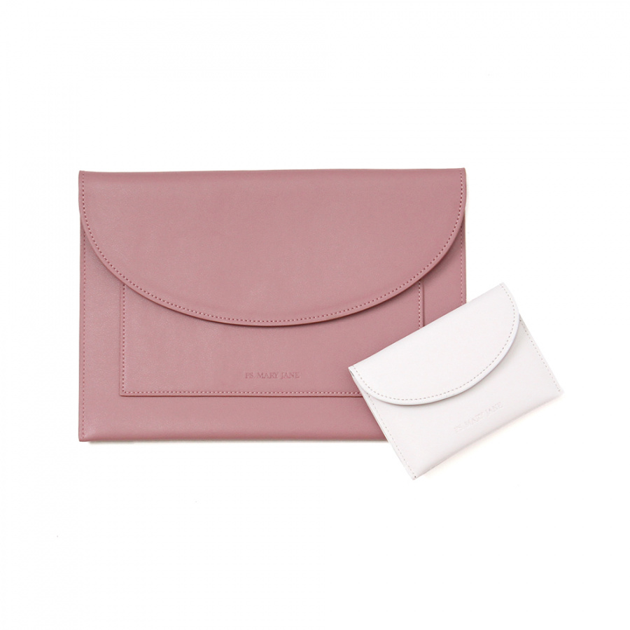 피에스메리제인(PSMARYJANE) 18A001 포켓 클러치 Ash rose+1카드케이스(7colors)