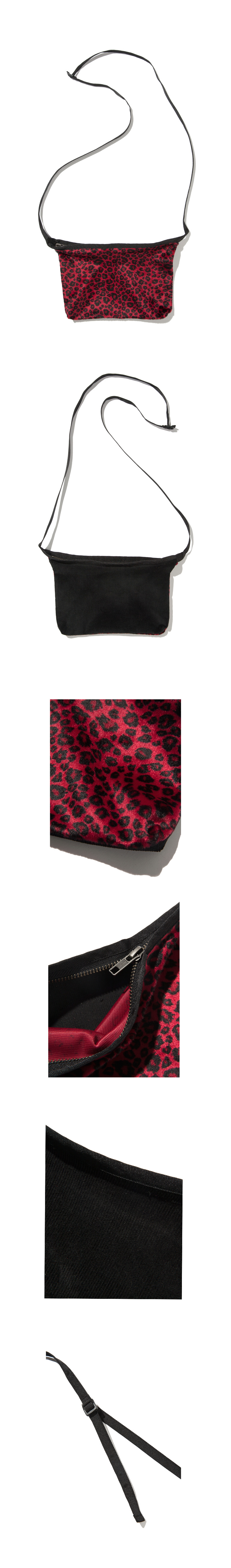 크루치(KRUCHI) Leopard Shoulder bag (red)