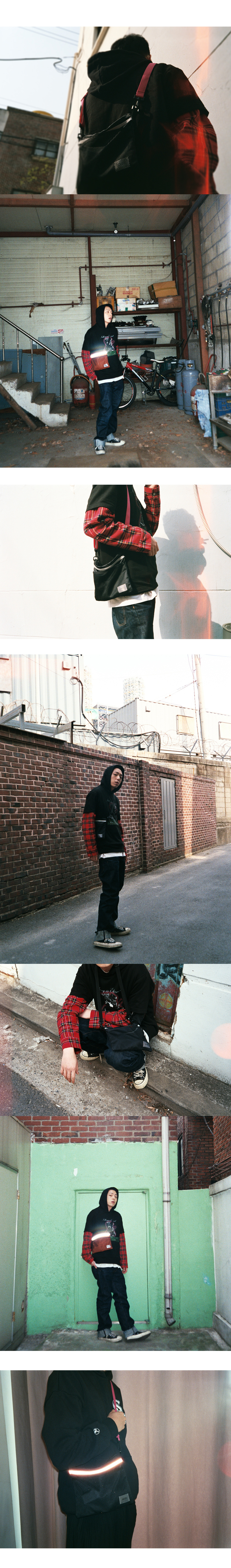 크루치(KRUCHI) Scotch Sacoche Bag (Blue Green)