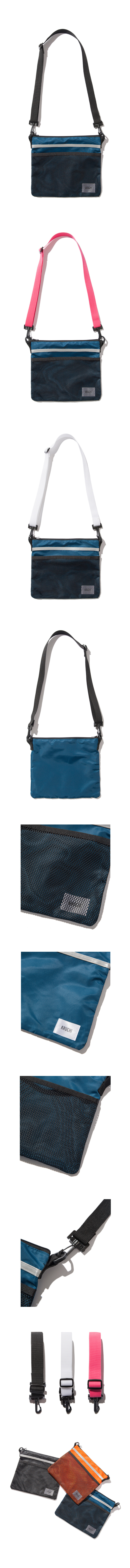 크루치(KRUCHI) Scotch Sacoche Bag (Blue Green)