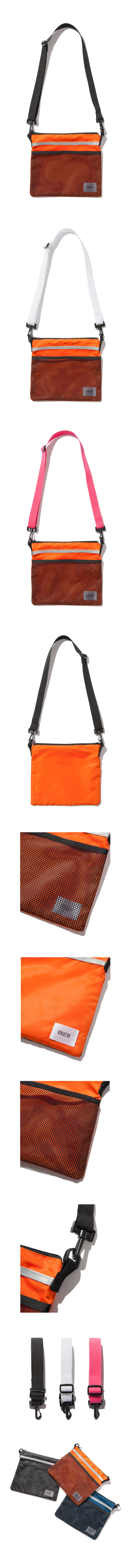 크루치(KRUCHI) Scotch Sacoche Bag (Orange)