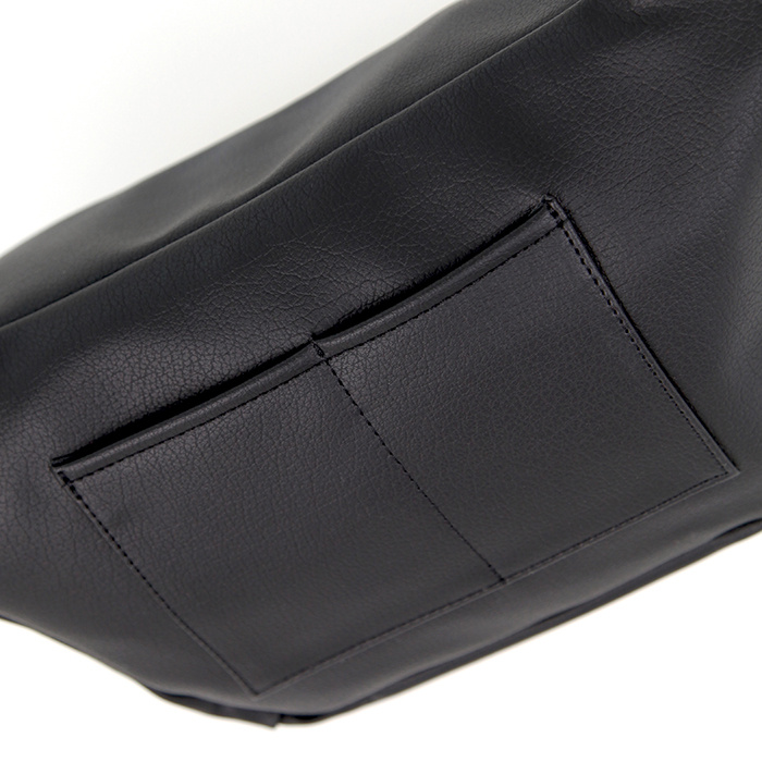 오버사이즈해프닝(OVERSIZE HAPPENING) 로고 벨트 백 블랙