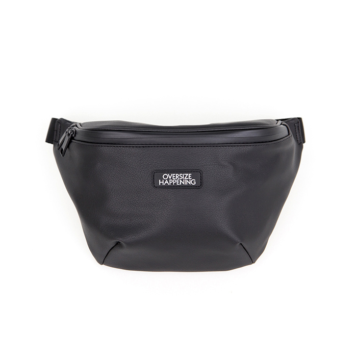 오버사이즈해프닝(OVERSIZE HAPPENING) 로고 벨트 백 블랙
