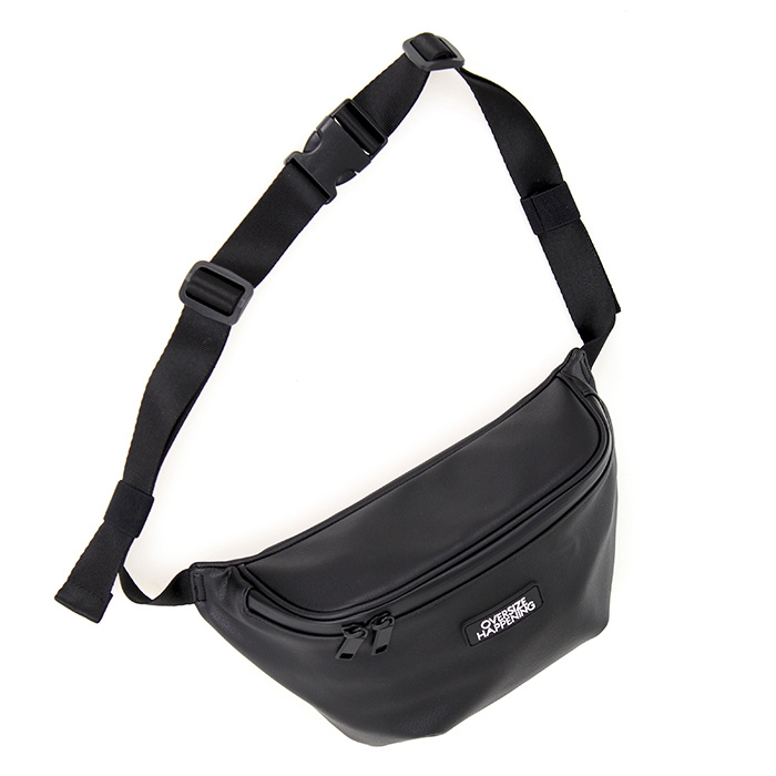 오버사이즈해프닝(OVERSIZE HAPPENING) 로고 벨트 백 블랙