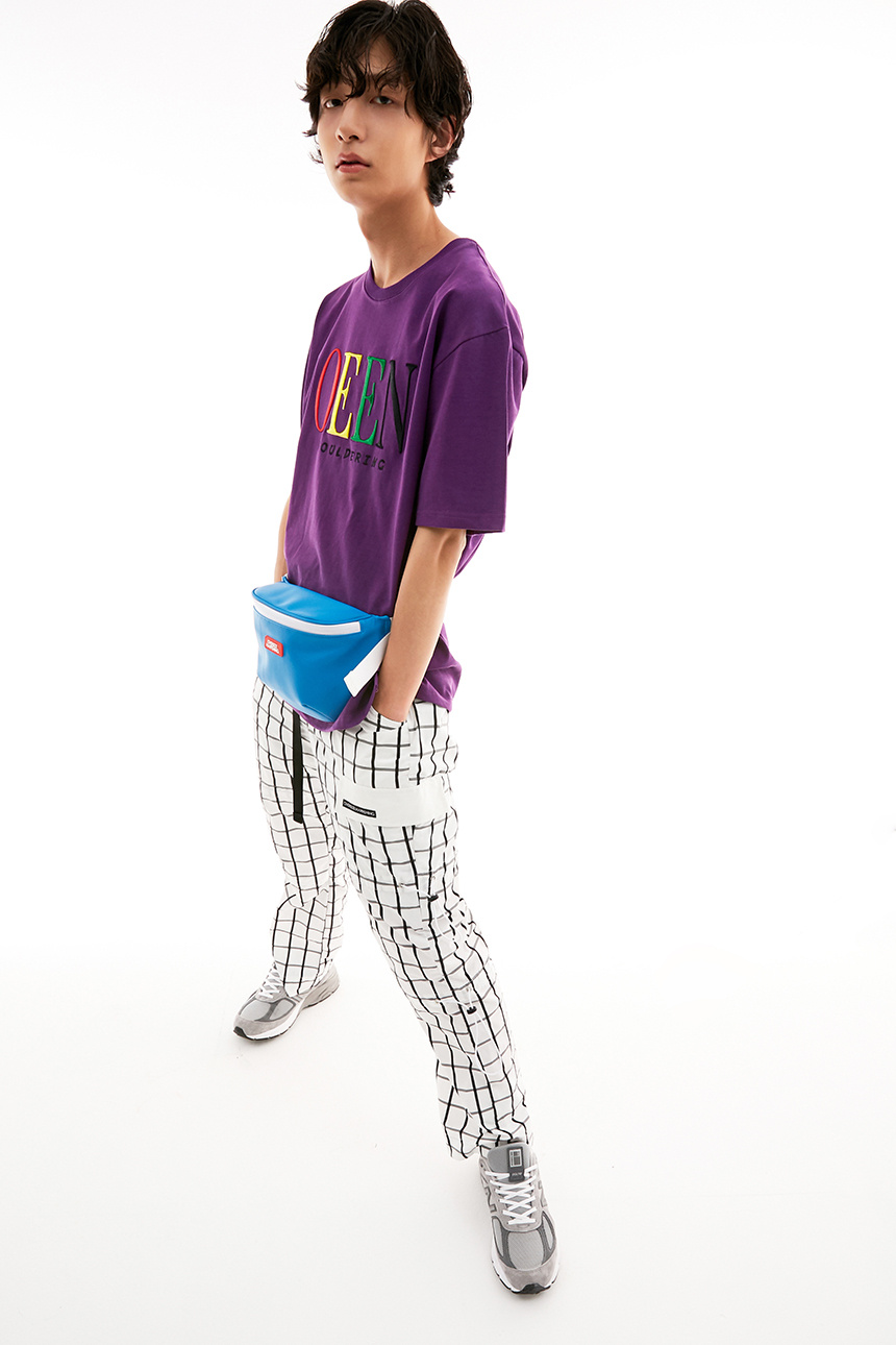 오버사이즈해프닝(OVERSIZE HAPPENING) 로고 벨트 백 블루