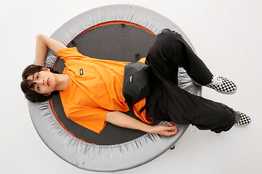 오버사이즈해프닝(OVERSIZE HAPPENING) 로고 벨트 백 블루